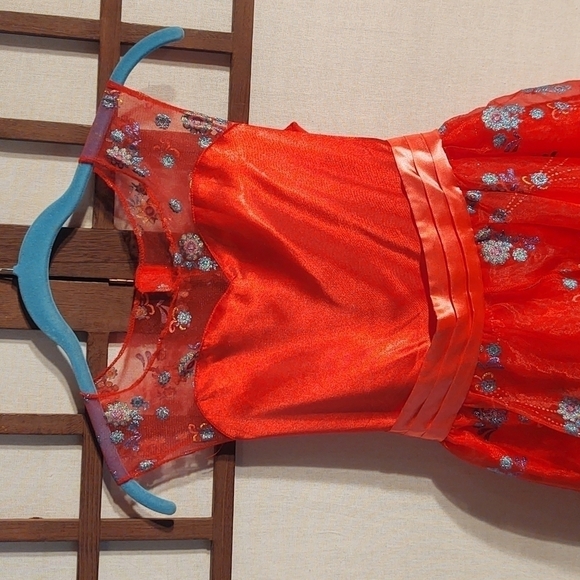 Disney Elena of Avalor Princess Costume Red Dress Sz (7-8) - Picture 2 of 10